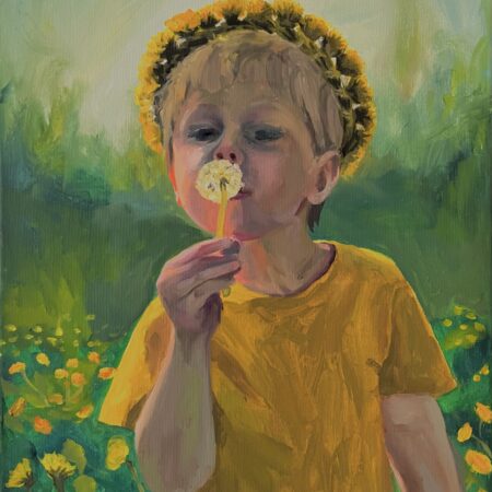 Holy! Holy! Holy! Holy! (oil on canvas, 33x41cm, 2023)